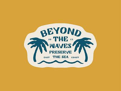 Beyond the Waves Badge branding logo ocean surf waves