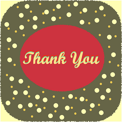 Thank You Card in Vintage theme branding design graphic design illustration typography vector