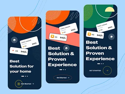 Onboarding for service app application design branding clean crypto design graphic design minimal mobile app onboarding onboarding illustrations onboarding screen onboarding ui ui ui design walkthrough