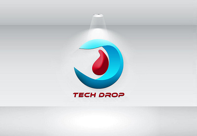 TECH DROP LOGO 3d animation branding business logo design graphic graphic design logo logo design typography