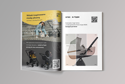 Magazine Page Design | Anex Strollers branding graphic design magazinedesign printdesign