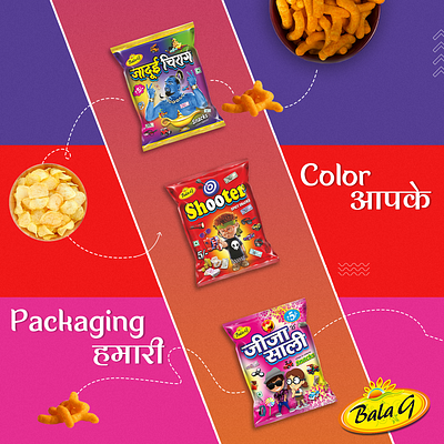 Packet Designing advertising brand design food marketing packaging product design social media post visual identity