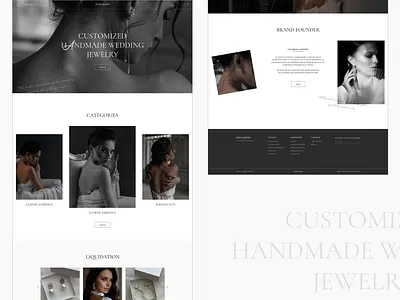 Jewelry shop website branding design jewelry logo ui ux website