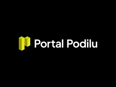 Portal Podilu Logotype buy estate identity logo mark minimal platform portal real estate sell share shares symbol