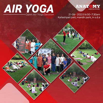 Outdoor Event for gym advertising banner bannerdesign design fitness gym marketing social media post