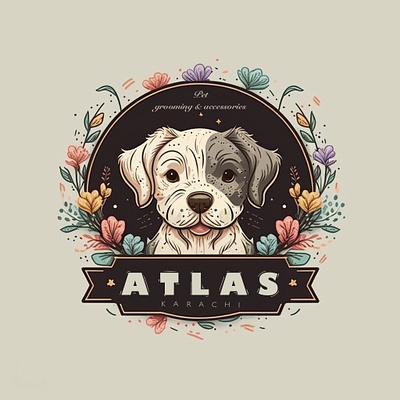 ATLAS Pet accessories and grooming branding design graphic design logo typography