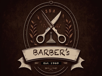 BARBER's branding design graphic design illustration logo typography