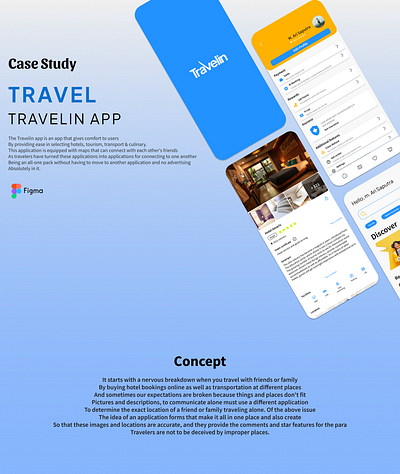 Study Case Travel Application - Travelin App app design mobile travel ui ui ux ux