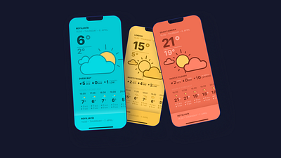 How is the weather? app ui ux