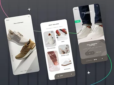 Shoes App E-Commerce agency animation app app design app redesign branding company design flat freelancer freelancing graphic design illustration logo minimal redesign ui ux vector web