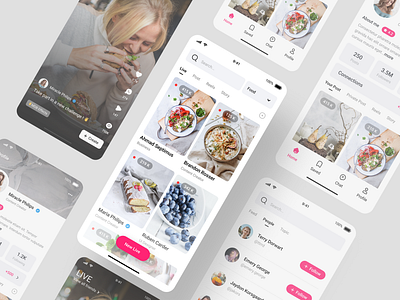 Food and drink ordering application app design graphic design ui ux