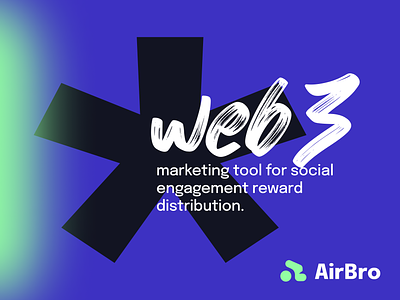 AirBro - Visual identity design blockchain branding graphic design web3