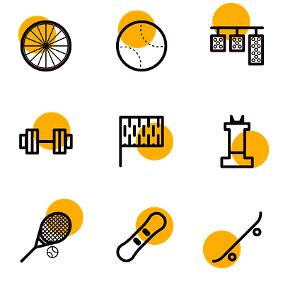 First try to draw a sport icons ball chess design flag gear graphic design icons illustrator logo sport vector