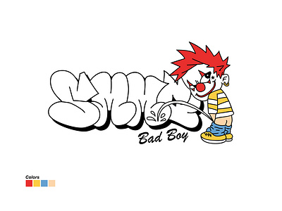 SMMG - BAD BOY bad boy bootleg branding design graphic design illustration joker logo