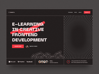 Front-End Development E-Learning Website Design concept dashboard design education platform product design ui ui visual design ui design ux web design webdesign website