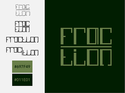 FRAC/TION | RWGP #14 blocky design fraction graphic design green illustrator