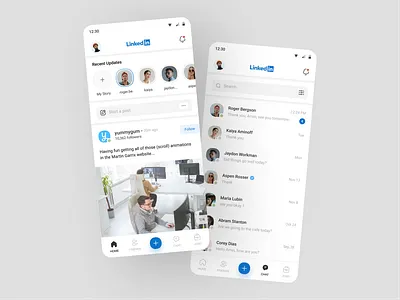 LinkedIn redesign app branding design graphic design illustration linkedin logo socialmedia typography ui ux vector