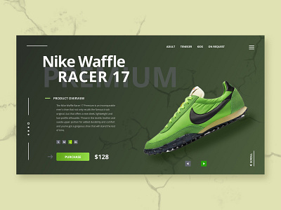 Landing Page for commercial dailyui design e commerce fast concpet graphic design landingpage race running shoes shoes ui uishoot web webdesign