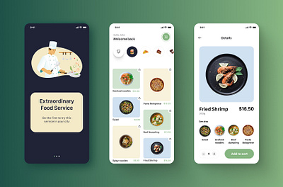 Food - Mobile App mobile ui ux