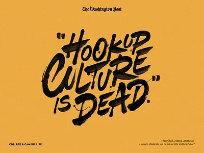The Washington Post - lettering for quotes branding brush brushlettering calligraphy design editorial handdrawn handlettering illustration lettering logo logotype newspaper paint script script lettering the washington post type typography