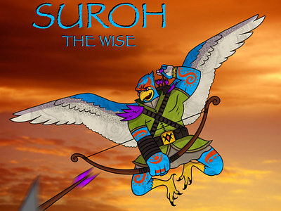 Suroh The Wise background character design fantasy graphic design illustration