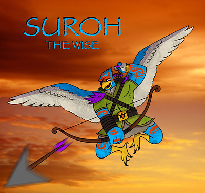 Suroh The Wise background character design fantasy graphic design illustration