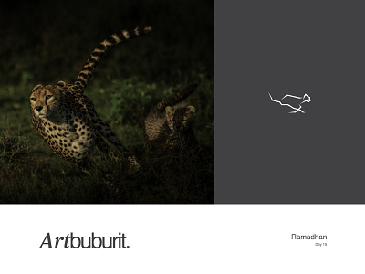 ARTbuburit Logo Day 0.15 animal black branding cheetah color design graphic design grey ikon illustration logo logoinspiration logomark logotype speed vector white