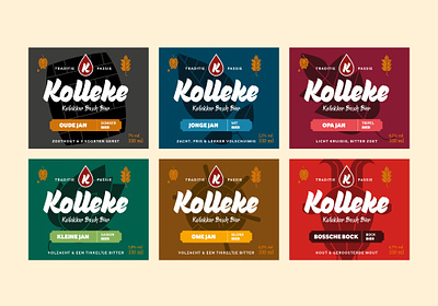 Kolleke Beer labels beer illustration label logo packaging