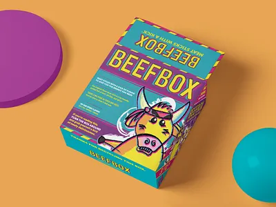 BEEFBOX - Packaging Design graphic design illustration packaging design pdq retail design vector