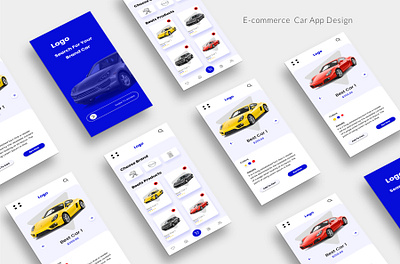 E-commerce Car App Design app design e commerce e commerce car app design figma graphic design ui