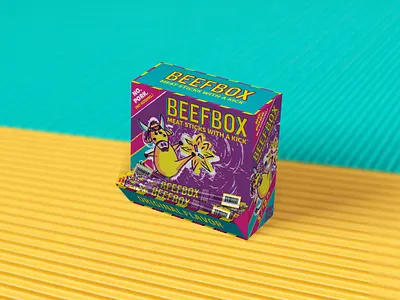 BEEFBOX - Packaging Design branding design graphic design illustration packaging design pdq retail design vector