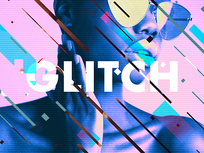 Dynamic Glitch Effect action bright broken cyber design displaced download filter futuristic glitch matrix photo pixelbuddha psd screen stripes template