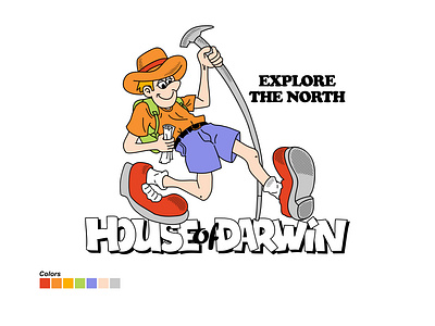 HOUSE OF DARWIN - EXPLORE THE NORTH adventure branding design explorer graphic design hiking illustration logo nature