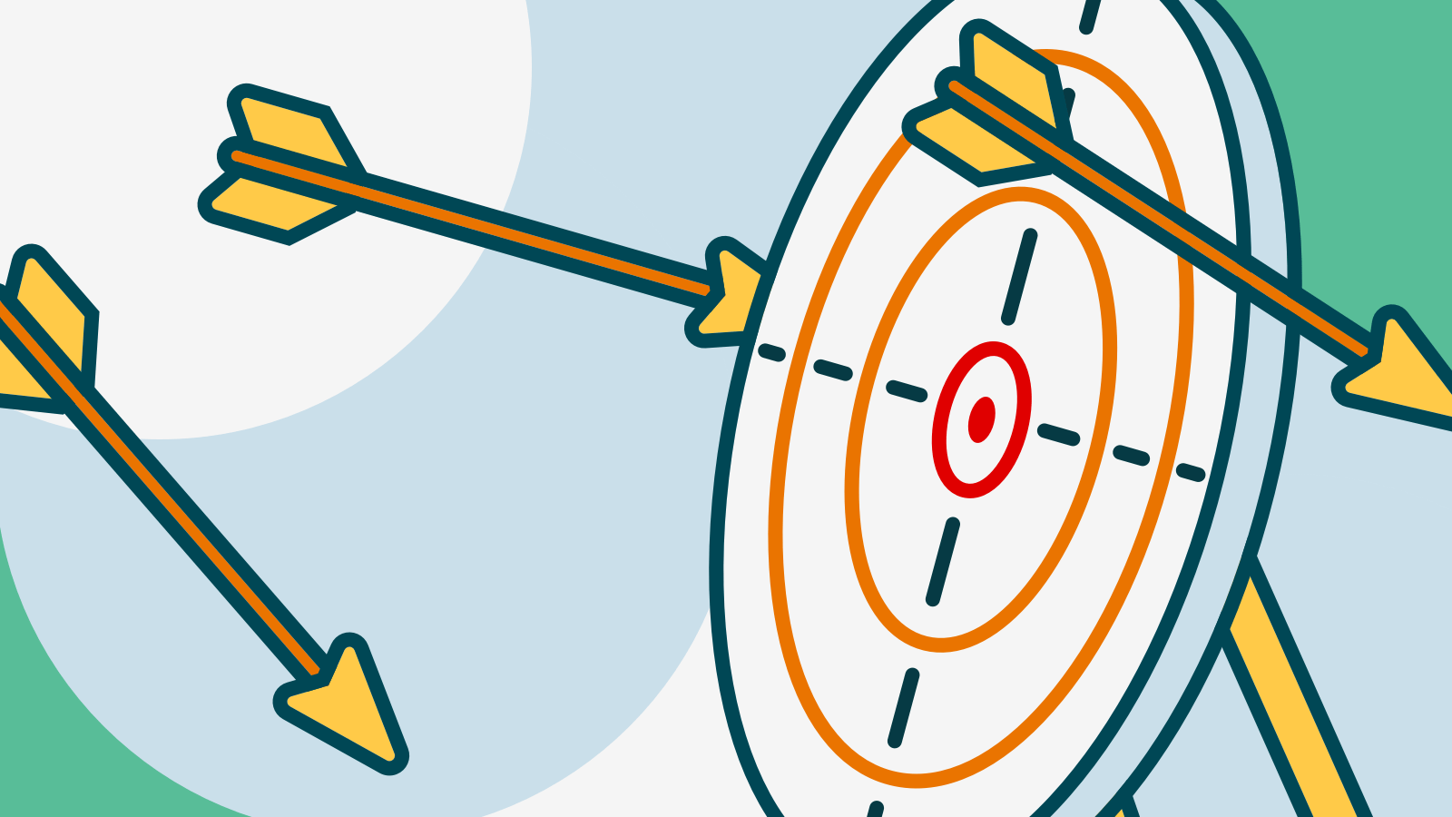 Common ASO Mistakes Guide Illustration archery arrow editorial illustration target