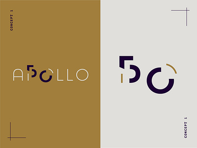 apollo 50 - logo concept 1 apollo 11 apollo50 branding design icon illustration logo mark nasa smithsonian type typography zakk waleko