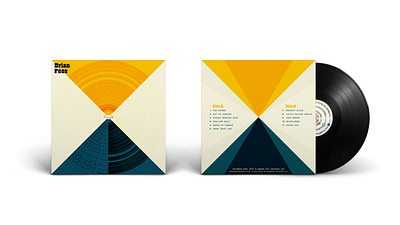 Brian Fees self titled album (2021) album album cover animation branding branding design cosmos graphic design illustration indie music music portal record record label vinyl