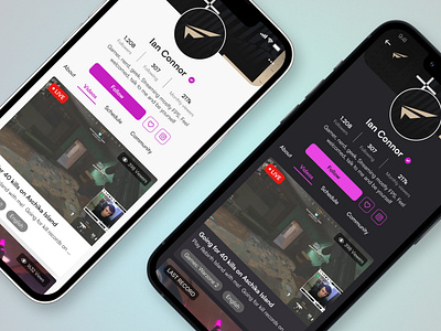 Daily UI 006 - User profile graphic design mobile profile streamer ui ui de ui design user user profile web design