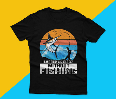 Fishing t-shirt design catch fish creative design design fishing fishing with stick graphic design illustration sea sea fishing t shirt t shirt design tshirt tshirt design typography vector