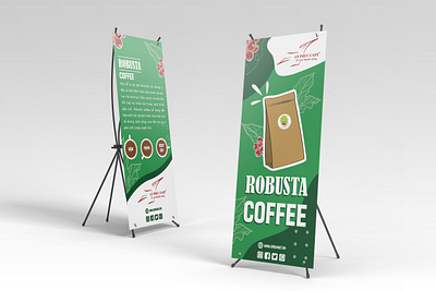 STANDEE | ROBUSTA COFFEE branding design graphic design illustration photoshop standee