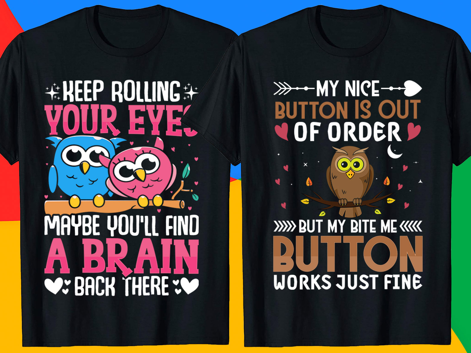 Owl T Shirt Design Bundle By Kabita Akter On Dribbble 