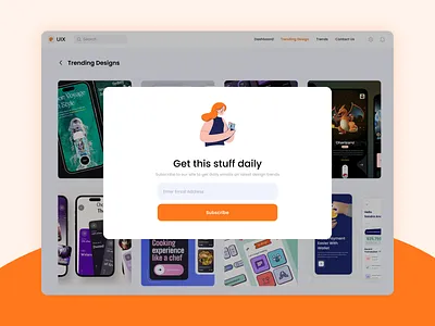 Pop up /Overlay #DailyUI #016 016 app appscreens branding dailyui design illustration overlay popup ui uxui