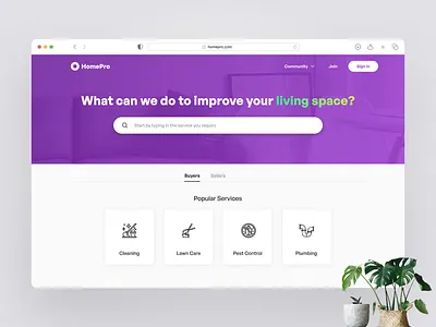 Transform your living space with ease | Website UIUX Design concepts creative website design home service app design landing page minimalist design modern website design product design responsive search service app uiux ui design uiux design uiux design inspiration user interface design ux design web design 2023 web design trends webdesign website design inspiration website mockups