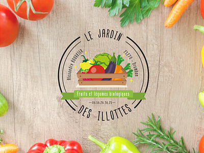 Le Jardin Des Illottes - Branding branding design draw graphic design illustration logo vector