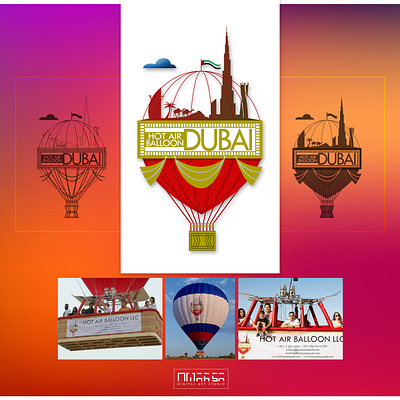 HotAirBaloon Dubai (LogoDesign) branding design graphic design logo typography vector