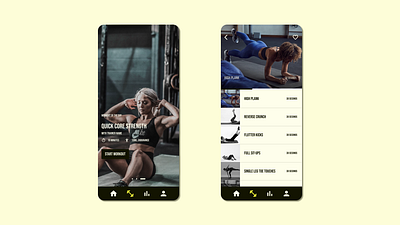 Workout of the Day app dailyui exercise gym mobile strength ui uidesign workout