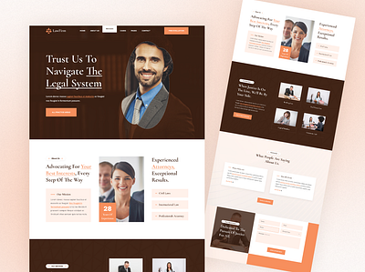 Law firm - Website branding company dashboard design finance landing page law firm minimal mobile app website service solutions typography ui ux web website