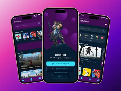 Game store app game app ui ux