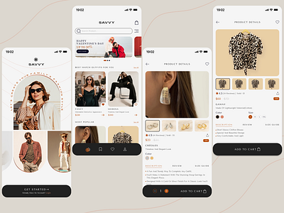 SAVVY application (Fashion & Shopping) app branding design fashion fashion shop frasurbane outfit shop ui ui design ux ux design valentine