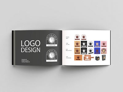 Brand Book design for full moon coffee brand brand design branding coffee design logo design pattern design