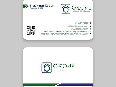 Business card brand identity branding business card design graphic design hospitality letter template letterhead logo startup stationery unikorns